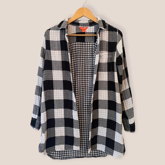 Joe Fresh Tops - Joe Fresh Oversized Plaid Button Down Shirt